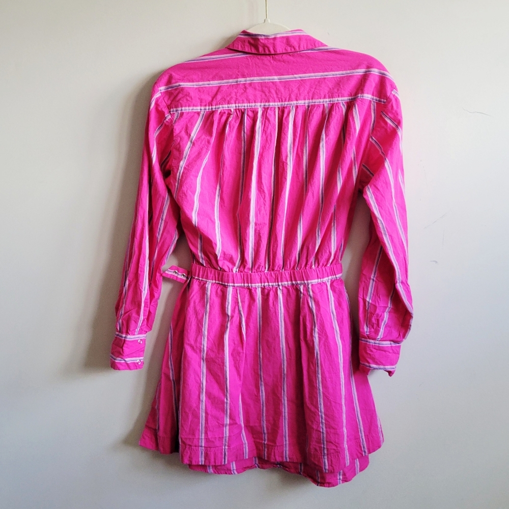 Free People Pink Striped Two-Piece Dress Set - Picture 6 of 8